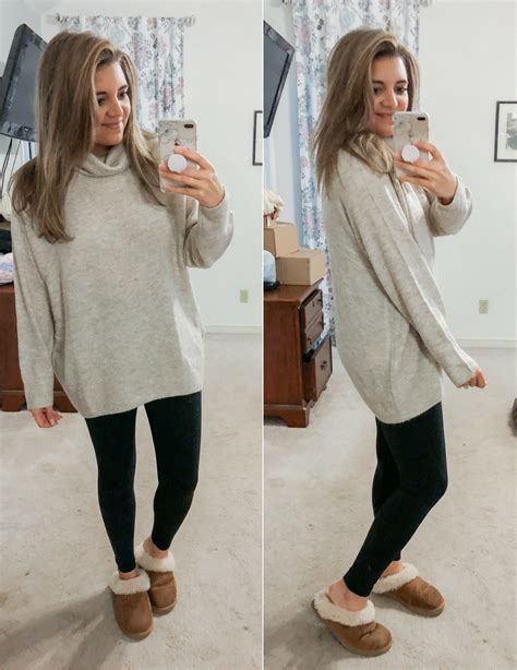 how to wear big sweaters